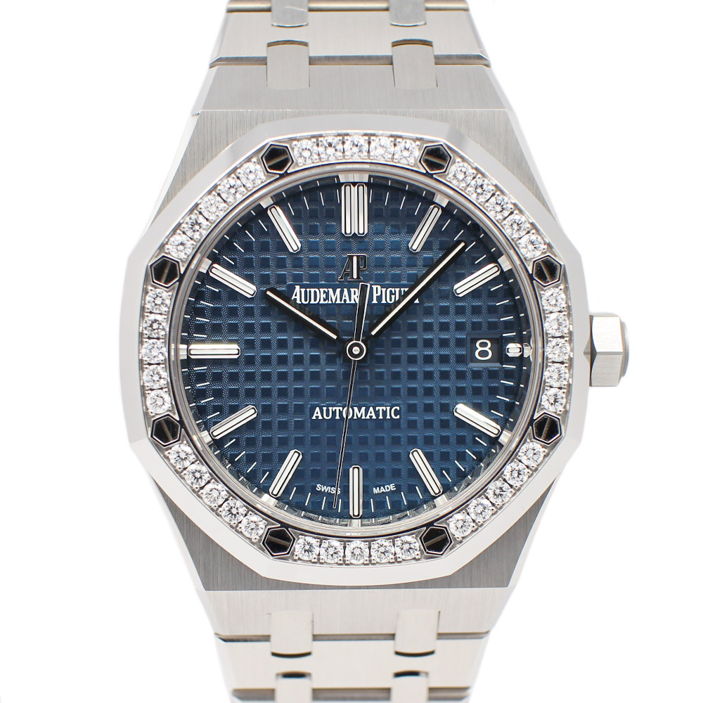 AUDEMARS PIGUET Royal Oak 15451ST.ZZ.1256ST.03 Blue dial Diamonds